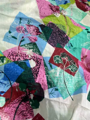 1m x 1m4 vải Xô lanh 100% cotton chất gần linen vải xô lanh (không phải tôn lanh) mềm mát may bộ đầm váy mặc gần như linen nhưng mỏng hơn