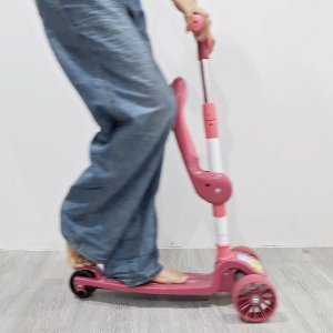 Mainan Skuter Anak Polos Roda 3 Mainan Scooter Anak 2IN1 Roda LED Otoped Musik CF G11