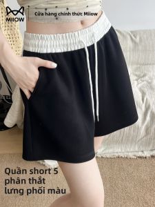 MiiOW | Quần Short Thể Thao Dài 3 Inch Cao Waisted Giúp Gọn Gàng Mùa Hè