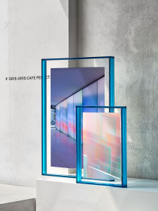LUDAYE | Custom Frame for Photos or Art Double Sided Glass Transparent