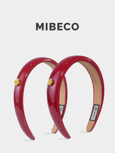Rose Love Mibeco Simple Sweet Style Red Hairband White Enhancing Vintage Hong Kong Style Hair Accessory Original Design Fresh out