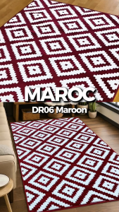 MAROC Karpet Lantai 160x210 DR06 Maroon