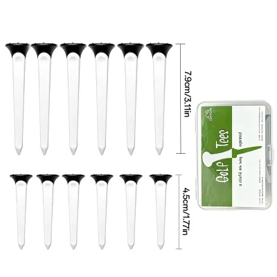Scale Indicating Golf Tee Low Resistance Stable Placement Plastic