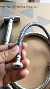 VÒI XỊT VỆ SINH RUỘT BỐ 3 LỚP INOX 304 SIÊU MẠNH - FULL VIDEO vòi xịt vệ sinh inox 304 cao cấp bền với mọi môi trường