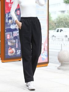 Outdoor Autumn and Winter Mens and Womens Warm Fleece Pants Thick Polar Fleece Pants Large Size Liner Winter Sports Trousers