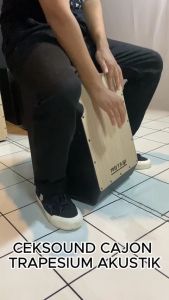 Cajon trapesium akustik kajon ekonomis kahon murah drum box