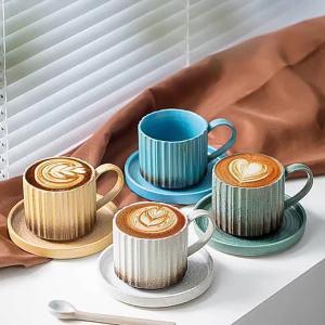 Vintage Aesthetic Coffee Cup Set