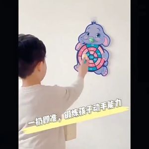 MAINAN ANAK LEMPAR DART Target Lomba Permainan keluarga Lempar BOLA TEMPEL BEBEK PAPAN Seru LUCU