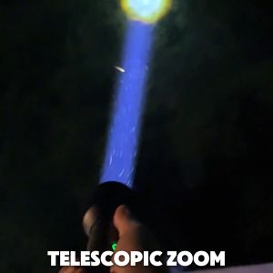 PHILIPS Zoomable Flashlight Original - Telescopic Zoom Rechargeable Type C Aluminum Alloy Material)