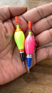 Pelampung pancing kayu kleman bisa dipasang starlight / fosfor