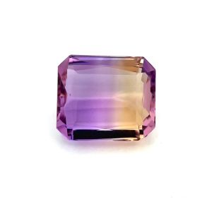 9.66cts Natural Purple Yellow Ametrine Gemstone - Octagon Shape -
