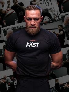 UFC Conor McGregor Fitness Thai Boxing Short Sleeve MMA Men Women Combat Training Sports Clothes round Neck Printed Quick Dry