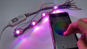 Controller bluetooth WRGB dùng App điện thoại điều khiển Đèn LED 4 kênh có chức năng hẹn giờ kết hợp chế độ phối màu xịn