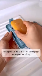 KHAY XÀ PHÒNG CHỐNG NHÃO COMBO 2 CÁI - HỘP LƯỚI TẠO BỌT HỘP ĐỰNG XÀ PHÒNG THOÁT NƯỚC CÓ NẮP