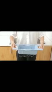 Khay rổ gác chậu bồn rửa chén ráo nước gấp gọn QT222