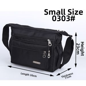 Large Capacity Oxford Cloth Mens Shoulder Bag Crossbody Business Backpack Travel Bag Multiple Compartments for Out-of-town Trips