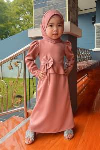 ชุดแรรชเด็กผู้หญิงรุ่นโบว์ซ้อนเด็กV18/58