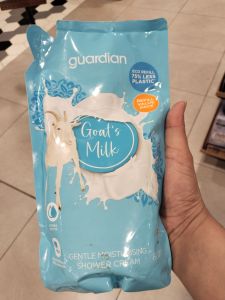 Mannings Guardian Goats Milk Gentle Moisturizing Shower Cream with pump dispenser 1000ml