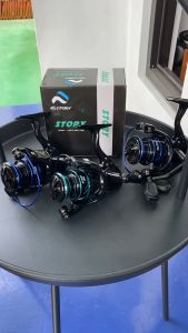 Reel Pancing Plyfish Story Spinning Allumunium Spool Normal Handel 10BB ukuran 1000/2000/3000