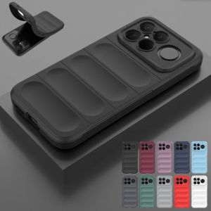 Premium Wave Stripes Soft Silicone Airbag Phone Case for Poco F8 Ultra F7 Pro X8 Pro Max M8 Pro X7 Pro X6 F6 Shockproof Cover