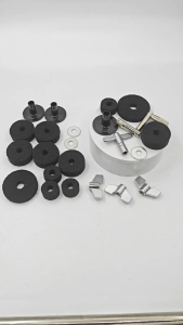 Paket Perlengkapan Drum 23 Pcs - Termasuk Kunci Drum Washer Selongsong Semburan dan Kacang Sayap untuk Alat Drum