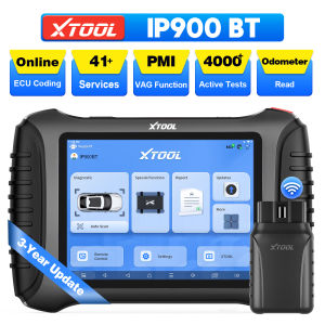 XTOOL InPlus IP900BT Wireless OBD2 Scanner Diagnostic Tool Scanner for Car with ECU Coding PMI 41+Reset Bidirectional Scan Tool for all Vehicle 3-Y Update FCA/CAN FD/DoIP Full System Automotive Scanner