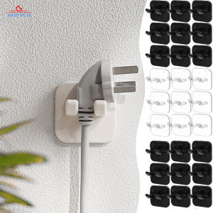 Hook Power Plug Bracket Tidy Hanging Rack ABS Wall Hook Strong Adhesion Seamless Transparent Waterproof Kitchen Bathroom