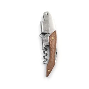 1pc Stainless Steel Wood Handle Wine Corkscrew Professional Wine Opener Portable Screw Corkscrew Multifunction Beer Cap Bottle