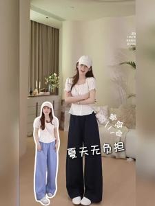 Quần Dài Ôm Phối Tencel Linen