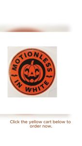 MOTIONLESS IN WHITE ROCK N ROLL BAND VINYL STICKERS