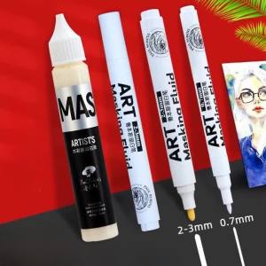 Rubens สีน้ำสีขาวเครื่องหมายทำความสะอาดเช็ดซิลิโคนปากกาศิลปะชุดนักเรียนสีน้ำ/ภาพวาดจีนแสดงให้เห็นถึงสายอุปกรณ์