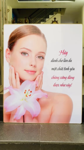 (ẢNH CHỤP) Tranh treo tường spa chăm sóc da trang trí decor tiệm spa làm đẹp thẩm mĩ