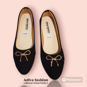 ADIVA A-010 sepatu flat shoes terbaru 2025 variasi dasi pita kekinian sepatu dewasa terlaris slip on & mules sepatu balet sepatu kerja