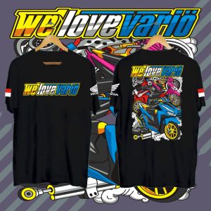 KAOS TSHIRT BAJU DISTRO HONDA WE LOVE VARIO