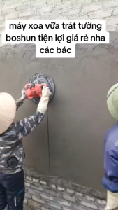 Máy Xoa Vữa Chát Tường BOSHUN BS-MXV1680W Công Suất 1680W - 6 Tốc Độ - Xoa Vữa Khuấy Sơn Chà Nhám