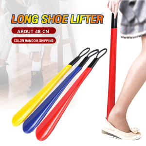 Moda Professional long Shoe Lifter 48cm Shoe Horns Plastic Shoe Horn Spoon Shape Shoe horn