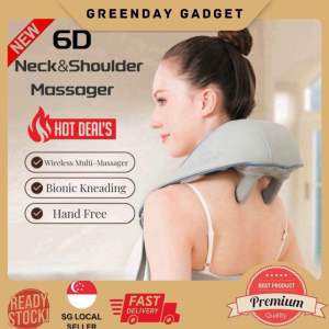 New Wireless 6D Massage Shoulder Neck Massager /Recharge/Hand Free