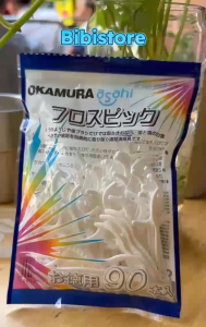 Tăm Chỉ Nha Khoa Tăm Chỉ Kẻ Răng Okamura Tăm Nhưa Okamura 90/ 110/ 120 cây (Bibistore TB)