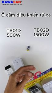 Bộ ổ cắm thông minh điều khiển từ xa xuyên tường có remote giúp bật tắt quạt máy bóng đèn máy bơm và các thiết bị điện khác -C02-2A