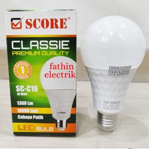 BOHLAM LED CAHAYA PUTIH  / LAMPU LED WARNA PUTIH EXTRA BUBLE WRAP SCORE CLASSEI 3W-35W