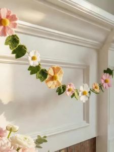Dây Hoa Cúc Mùa Xuân Trang Trí Bàn Kiểu Boho Đồ Trang Trí Treo Tường Nhiều Màu Sắc Cho Lễ Phục Sinh Đám Cưới Tiệc Tại Nhà