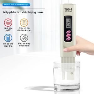 Máy Đo TDS Kỹ Thuật Số Máy Kiểm Tra Chất Lượng Nước Bút Đo PPM Cho Bể Cá Thủy Canh Nước Uống Phạm Vi 0-9999 PPM