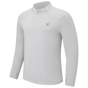 Kelme | Half-Zip Long Sleeve Mens Running and Training Sun Protection Drying T-Shirt