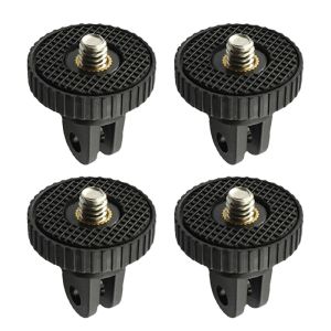 Aluminum Alloy 1/4-20 Screw Adapter Universal Action Camera Mount Connector for GoPro Hero 13 12 Insta360 Selfie Stick Tripod