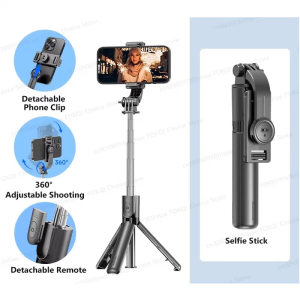 Selfie Stick Tripod Phone Stand Portable Mini Tripod with Wireless Bluetooth for Android and Iphone Smartphone Shooting Vlog