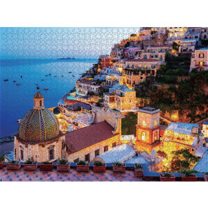 500 1000 1200 2000pcs Jigsaw Puzzle Aegean Sea Amalfi Coast Italy Beautiful Coastal View For Adults Teens Family Game Gift