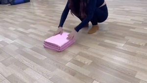 One Piece Yoga Mat Foldable Children Nap Anti-slip Shock Absorption Mute Thickened Girls Dedicated Portable Mat Floor