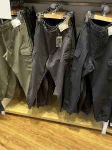 กางเกงลำลองชายผ้าฝ้ายแท้ยืดหยุ่น กางเกงขายาวทรงหลวม ทรงลำลอง ทรงทำงาน ทรงขากระบอกเล็ก ทรงขากระบอกเล็ก ทรงลำลอง ทรงทำงาน