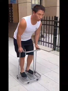 รถเข็นกระสอบ ท่อเหล็กชุบสังกะสีทำ มีล้อ แข็งแรงและทนทาน ปรับความสูง รถเข็นการเกษตร ที่สะดวก ใช้ขนส่งปุ๋ยและพืชผล รถเข็นอเนกประสงค์ รถเข็นใส่ถุงปุ๋ย