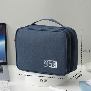 Cable Storage Bag Waterproof Digital Electronic Organizer Portable USB Data Line Charger Plug Storage Bag Travel Cable Organizer
